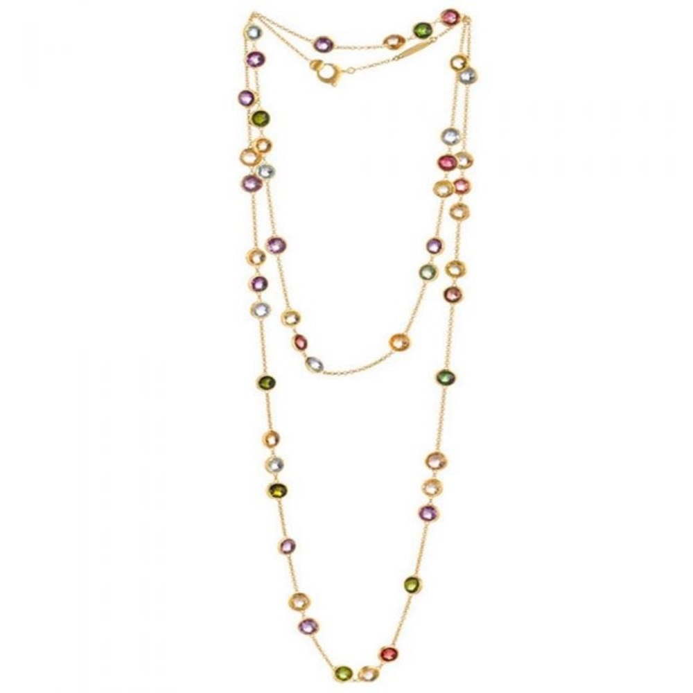 Marco Bicego Jaipur Mixed Gemstone Long Necklace
